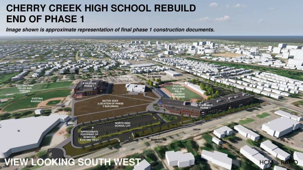 CCHS End of Phase 1 Birds Eye Image looking SW - 20260506