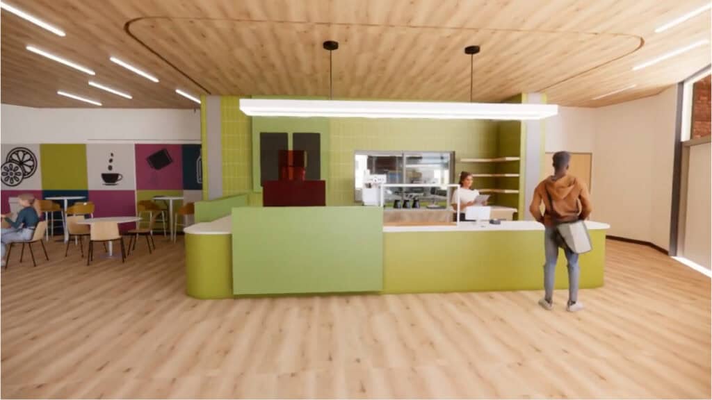 Coffee Shop in new Pathways at Overland facility